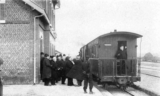 Inauguration de la ligneSaint-Erme  Dizy-le-Gros en mai 1909.