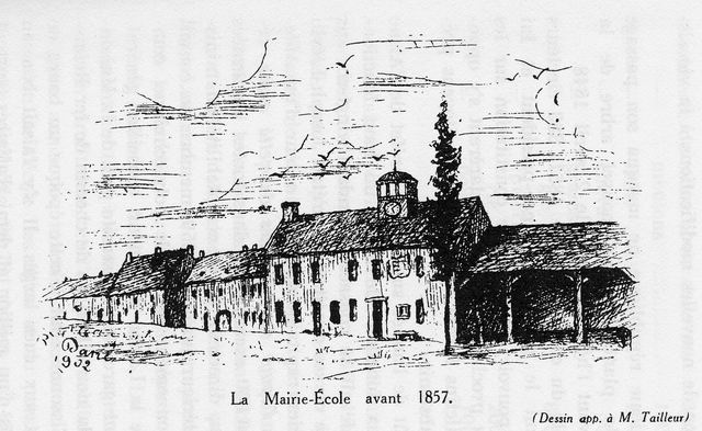 La mairie-école avant 1857